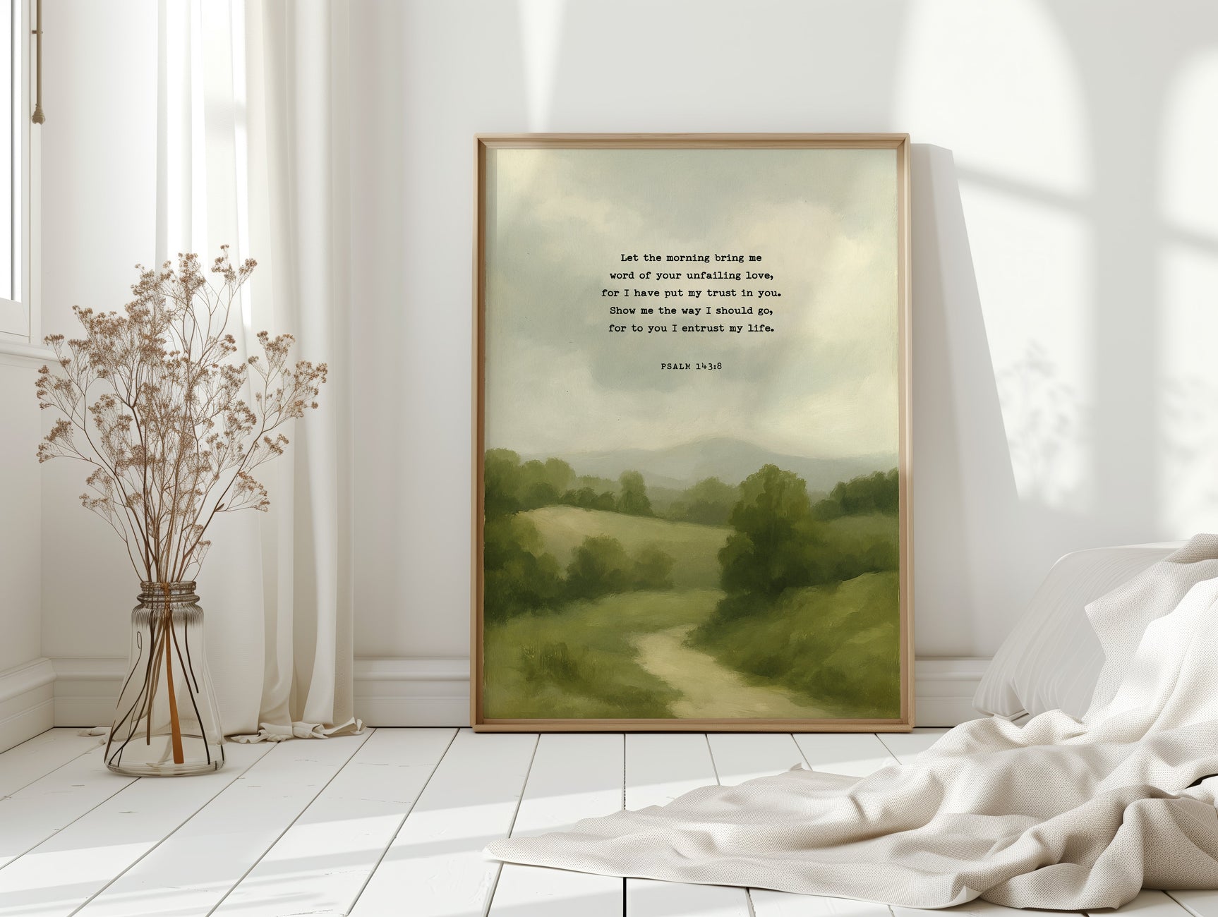 Morning Trust Psalm 143:8 Landscape Print