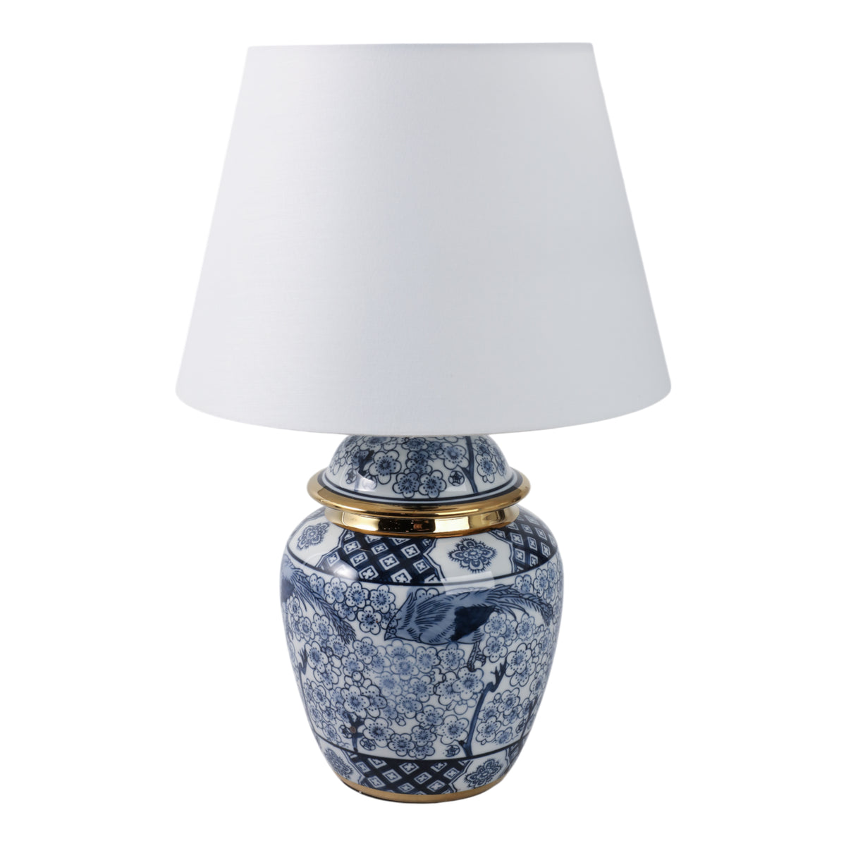 Midco Multicolor Chinoiserie Table Lamp with Trim