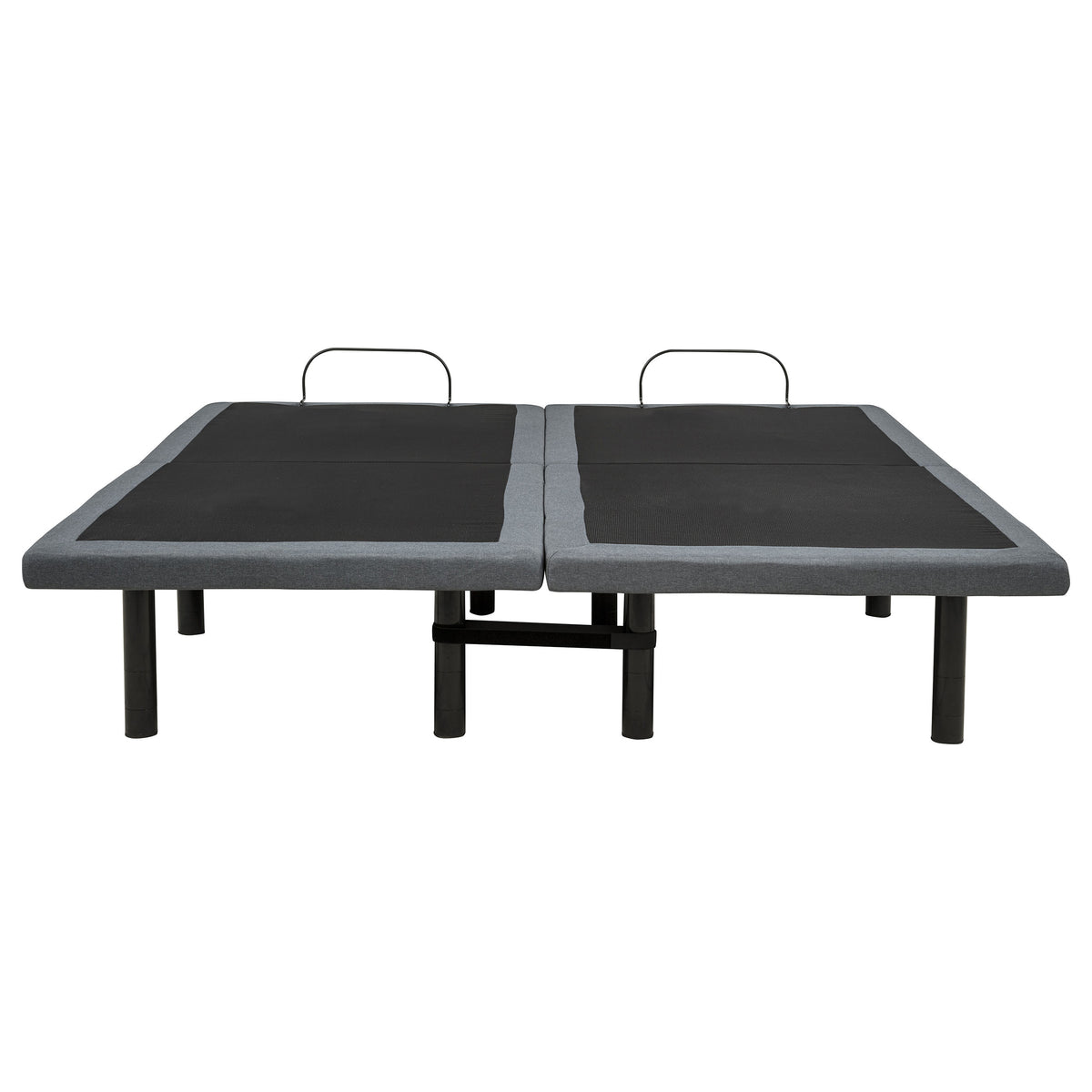 Weston Black And Grey Split Eastern King Massage Adjustable Bed Base In
