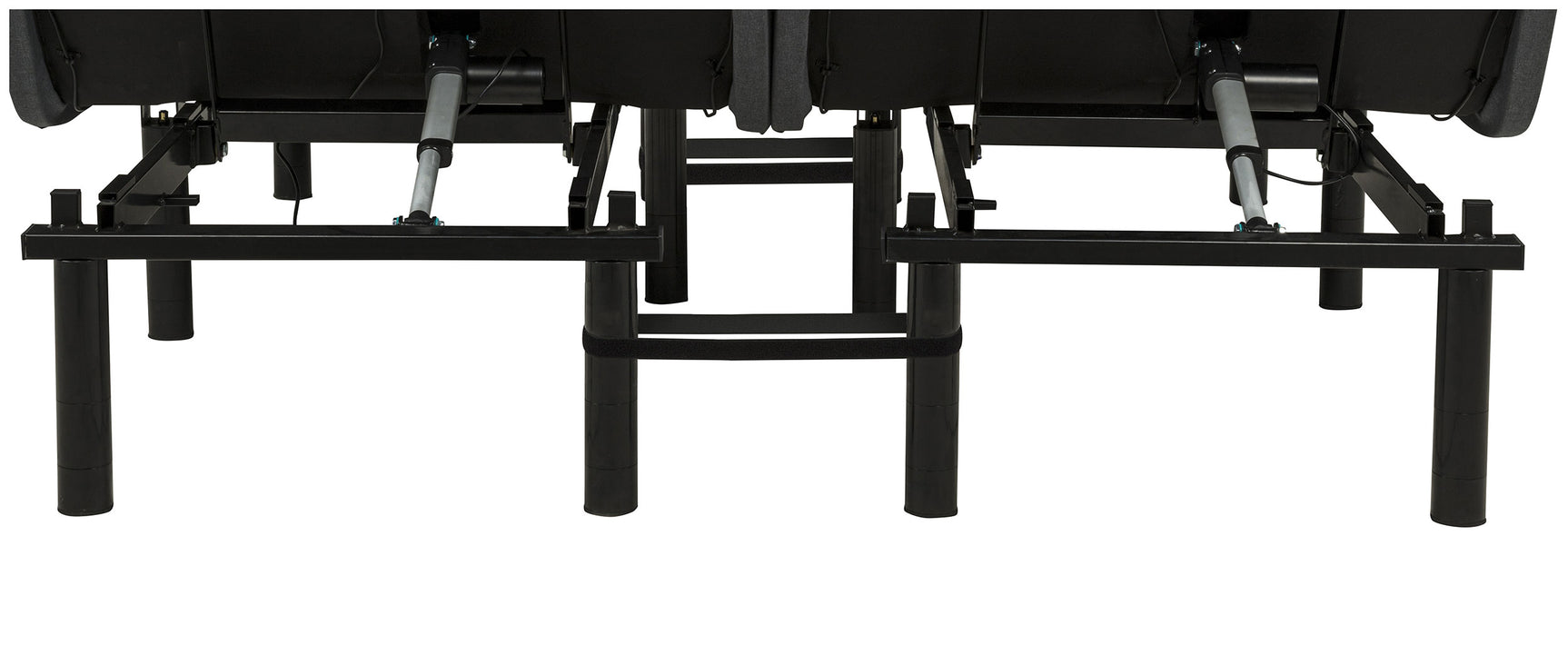 Weston Black And Grey Split Eastern King Massage Adjustable Bed Base In