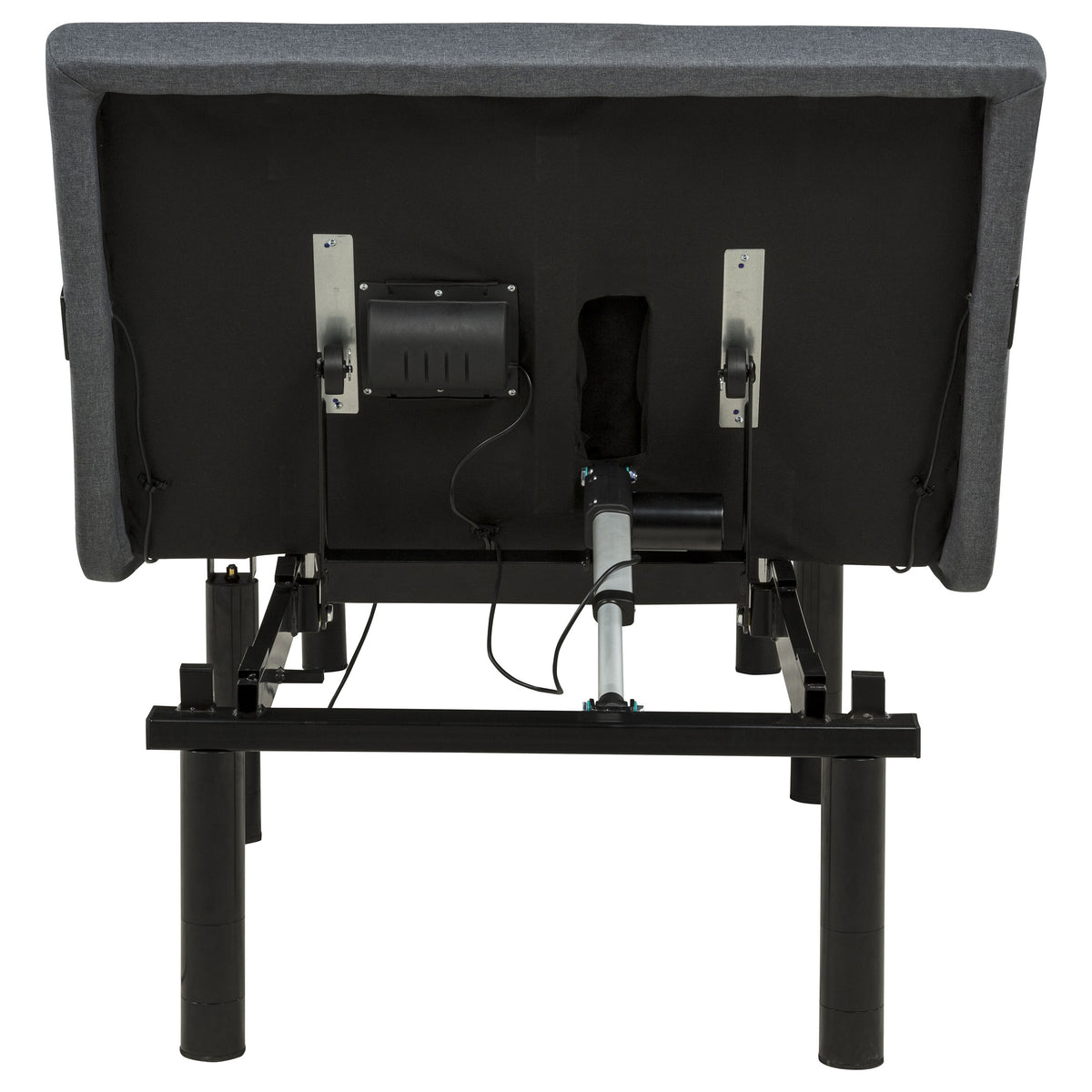 Weston Black And Grey Twin Dual-motor Massage Adjustable Bed Base In