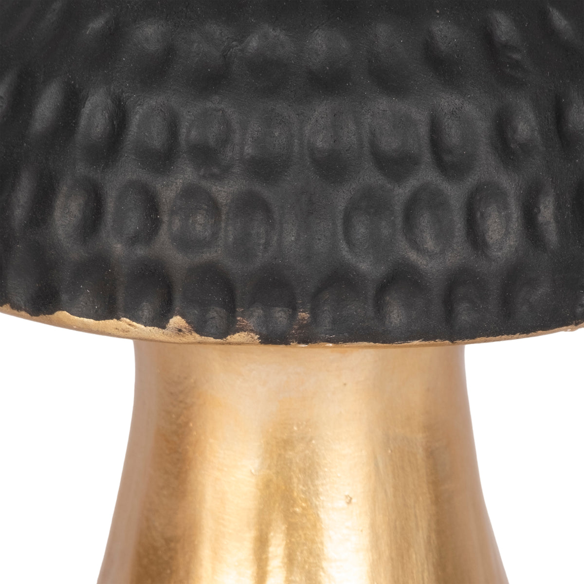 Rossi Black/Gold Hammered Top Mushroom