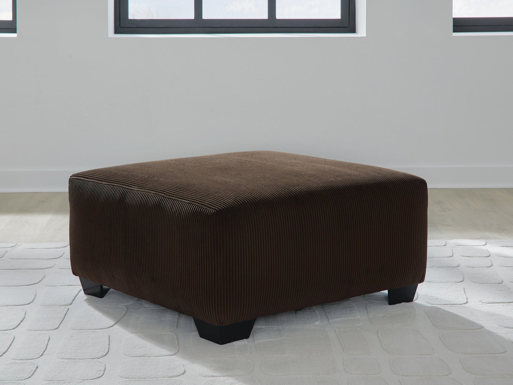 Landsings Chocolate Oversized Accent Ottoman