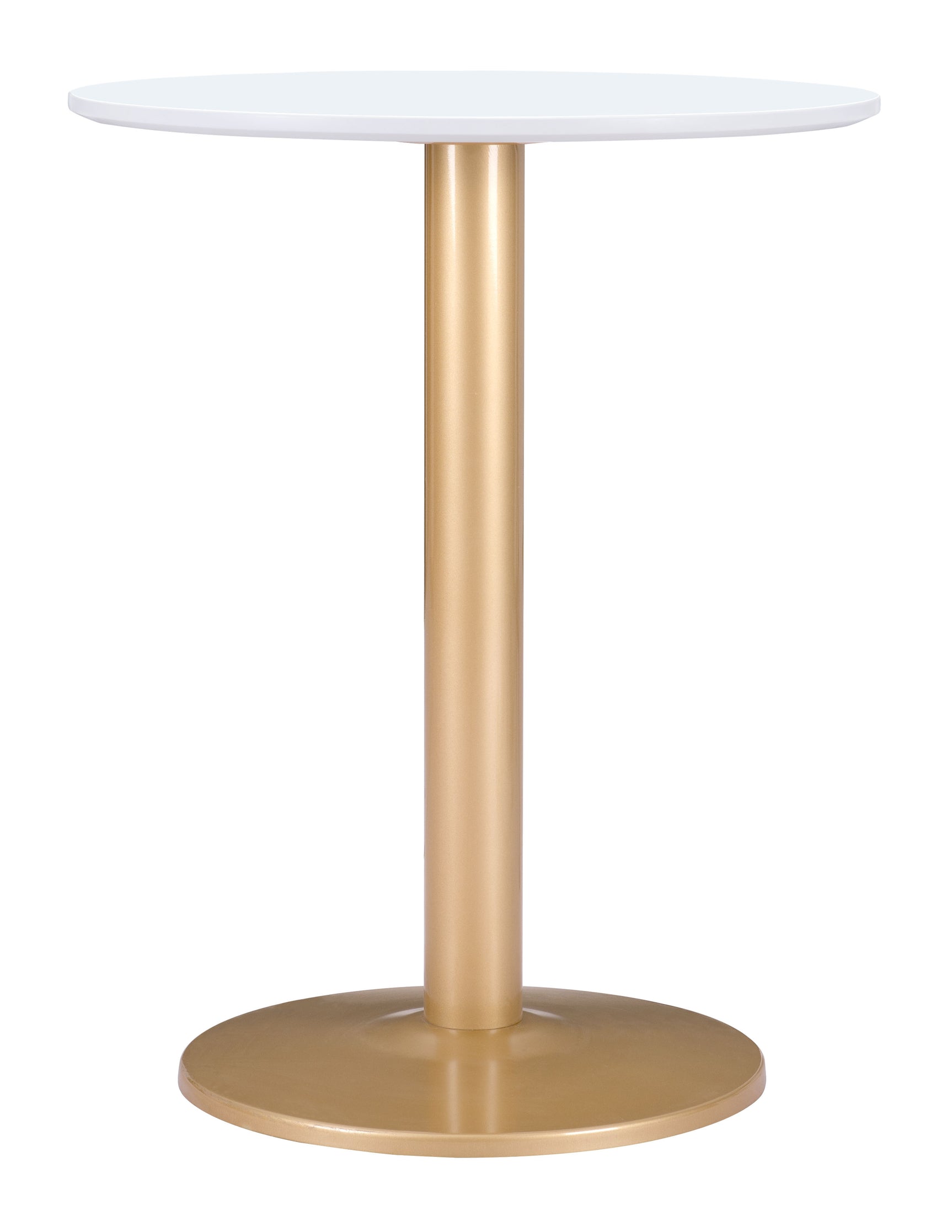 Alto White & Gold Bistro Table