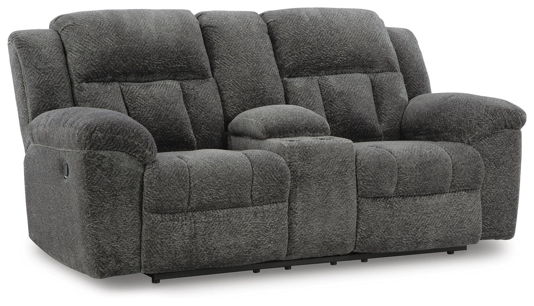 Frohn Graphite Reclining Sofa and Loveseat and 2 Recliners