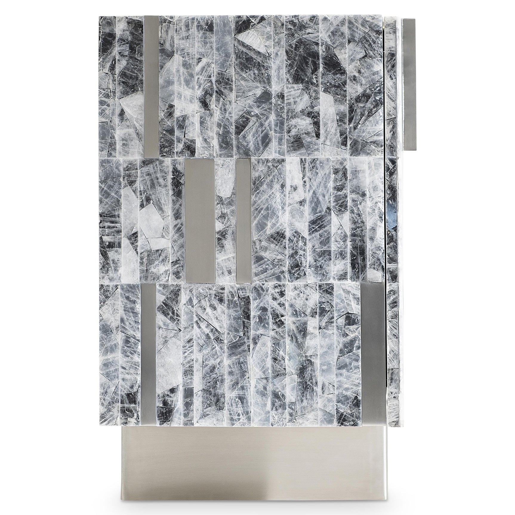 Araya Entertainment Gray/Silver Credenza