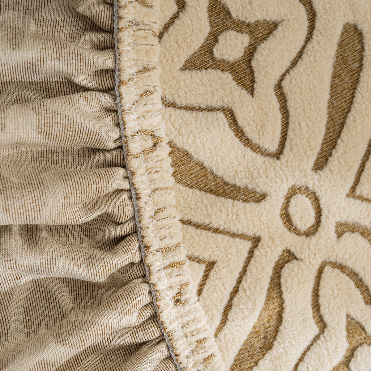 3D Jacquard Geometric Sofa Cover, High Stretch Soft Polar Fleece Slipcover for Couch - Ornate Home