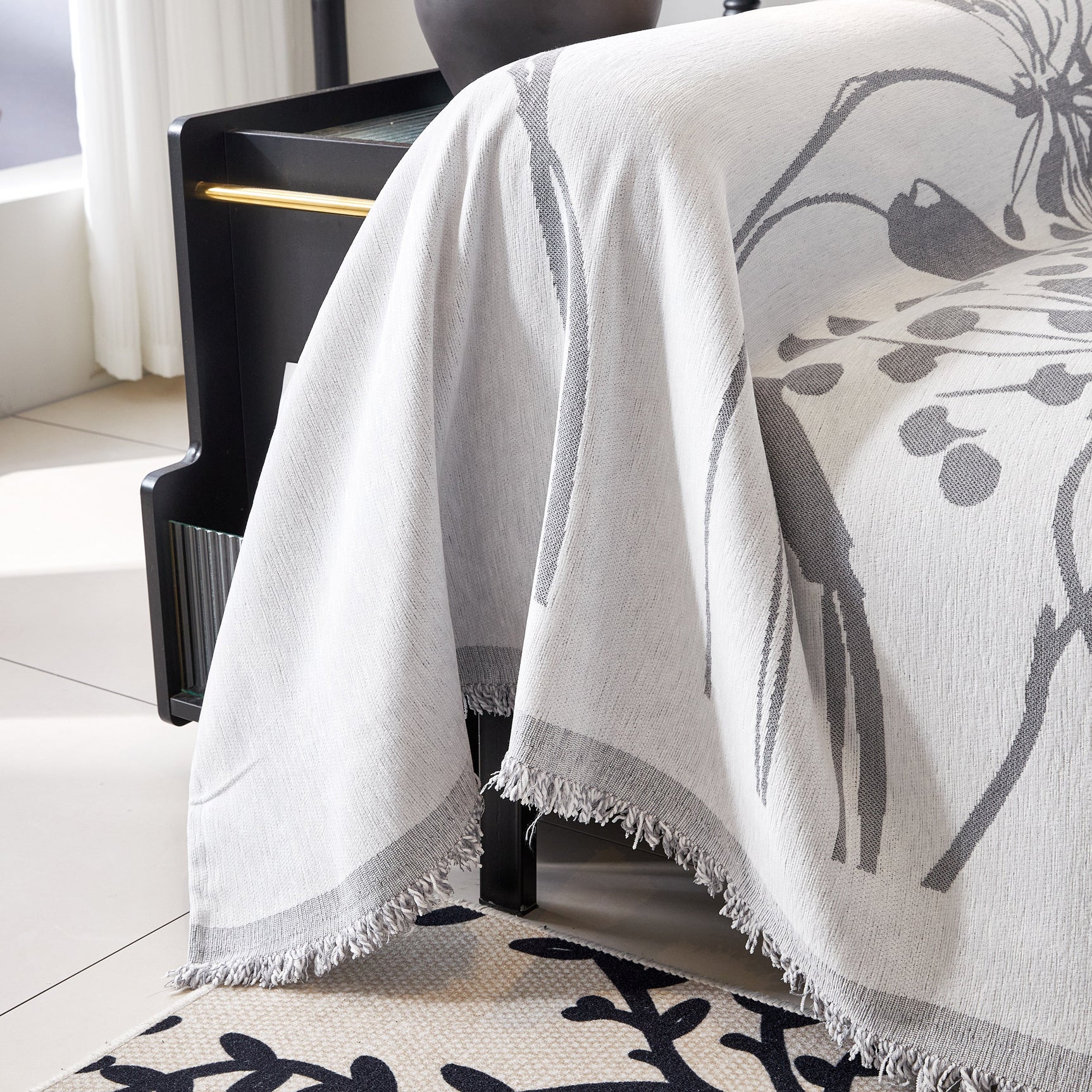 Dandelion Blanket Throw for Sofas Chenille Furniture Couch Cover, Couch Cushion Cover for Kids, Pets