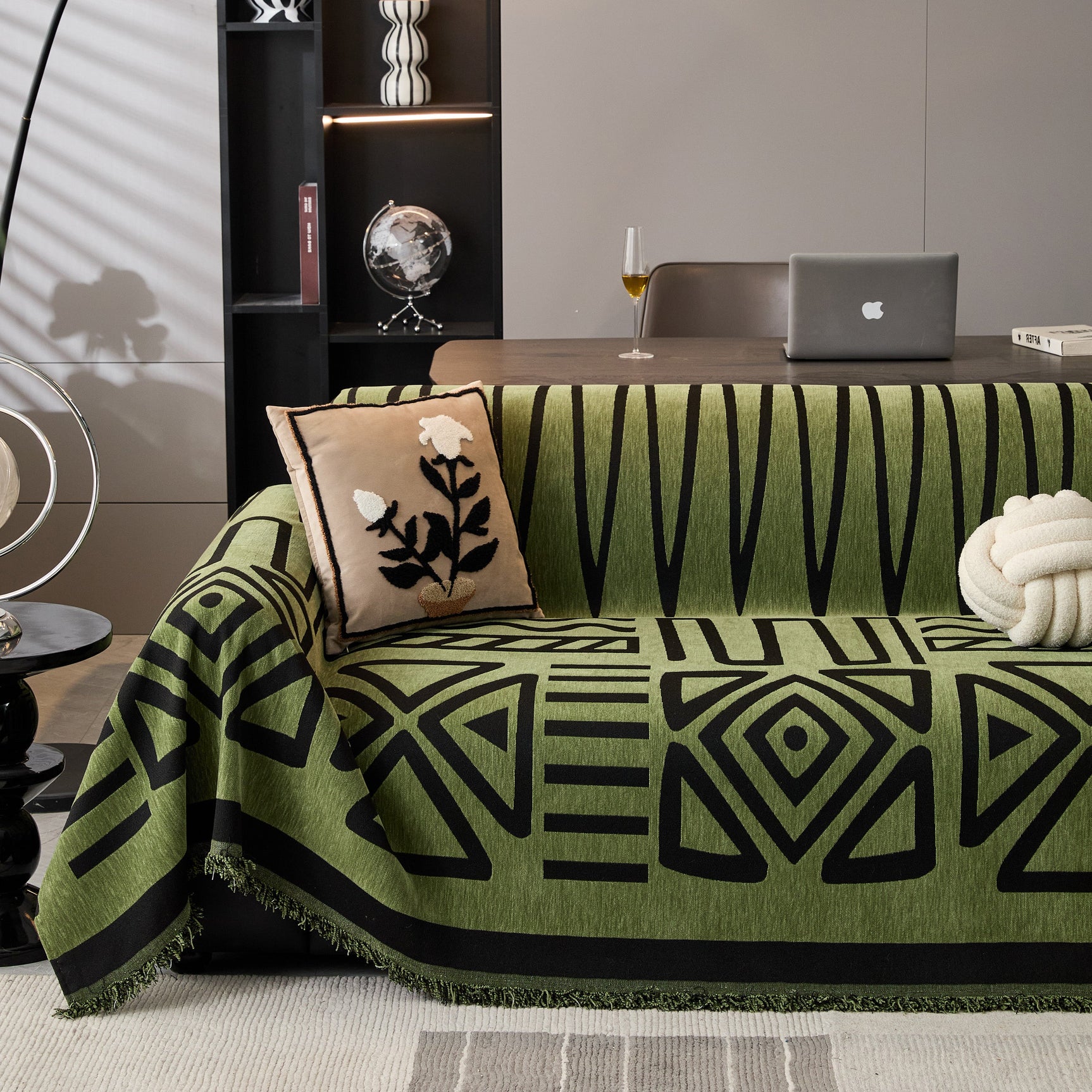Boho Chenille Sofa Throw Covers Sectional Sofa Couch Cover Sofa Protector Covers