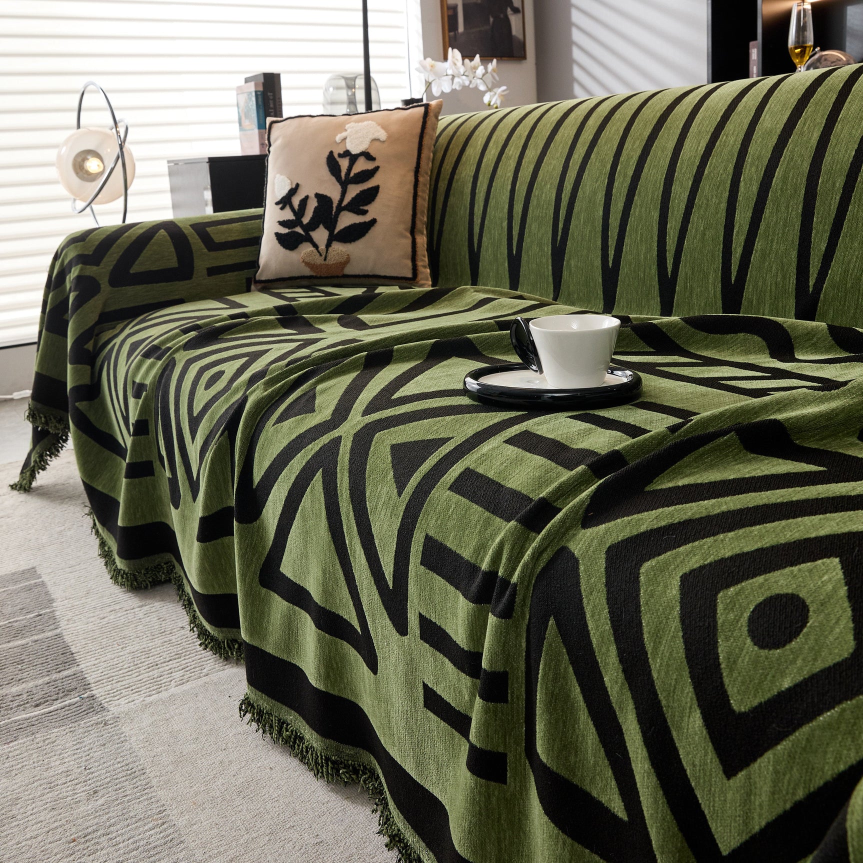 Boho Chenille Sofa Throw Covers Sectional Sofa Couch Cover Sofa Protector Covers