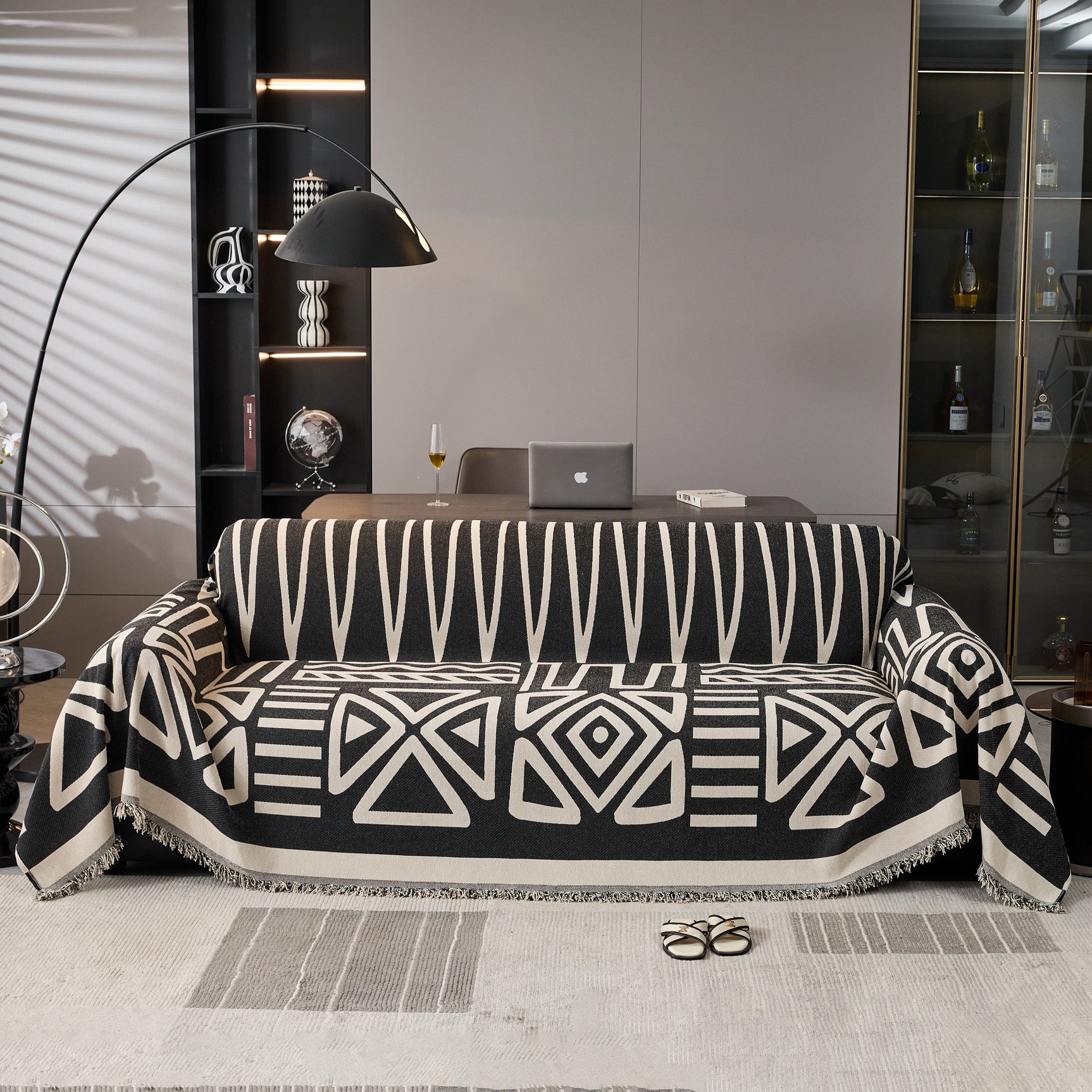 Boho Chenille Sofa Throw Covers Sectional Sofa Couch Cover Sofa Protector Covers