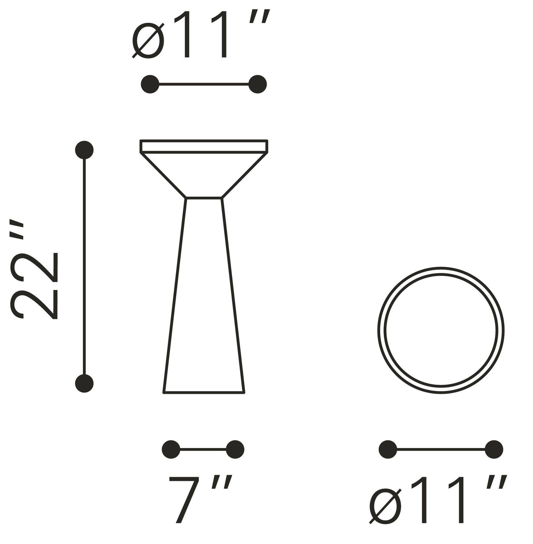 Omni Black Side Table
