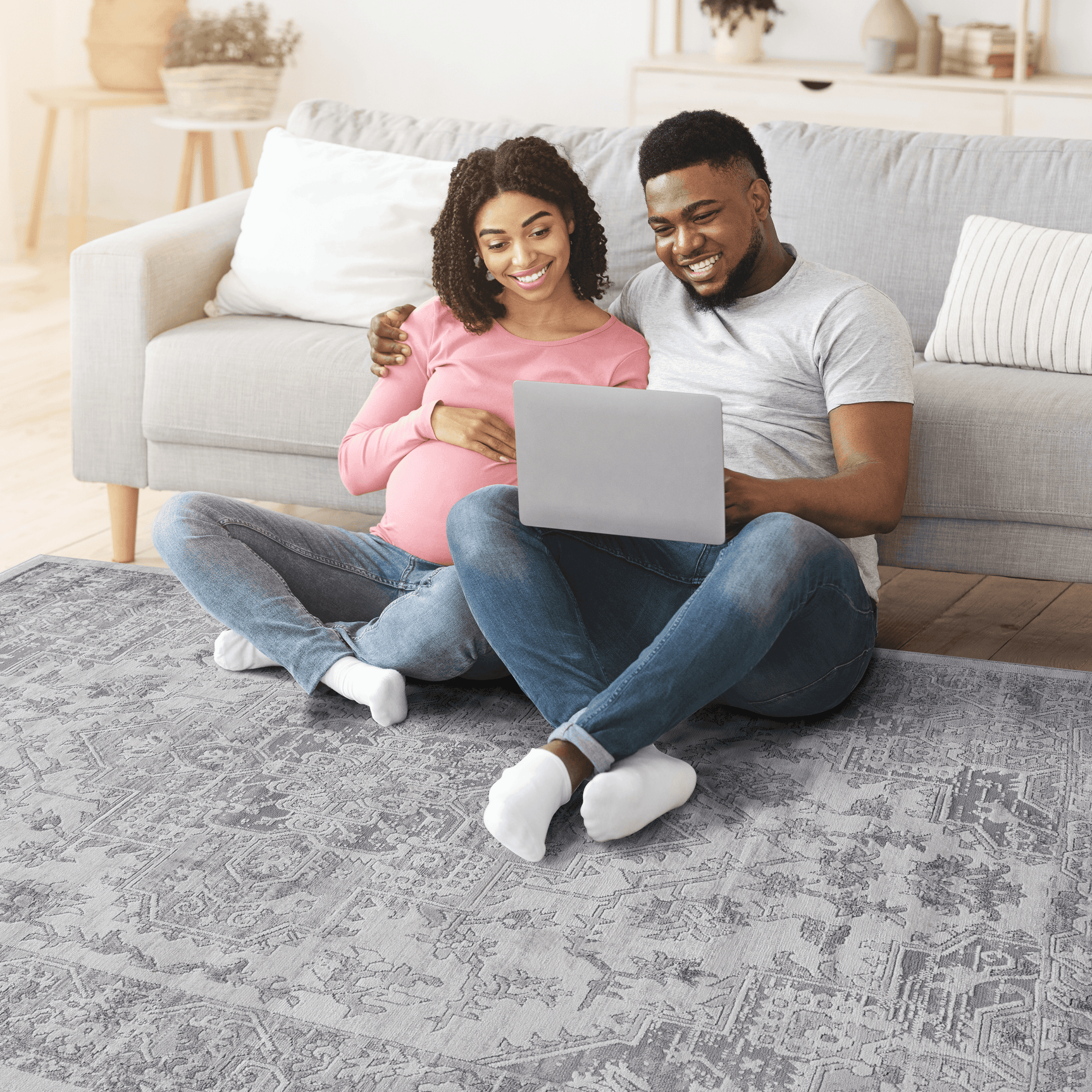 Marfi Non-Shedding Indoor Area Rug 5' x 7' - Ornate Home