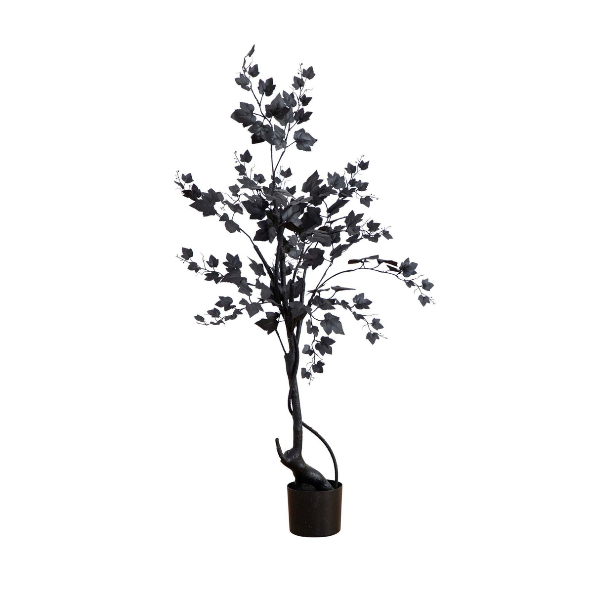 4’ Artificial Halloween Black Maple Tree