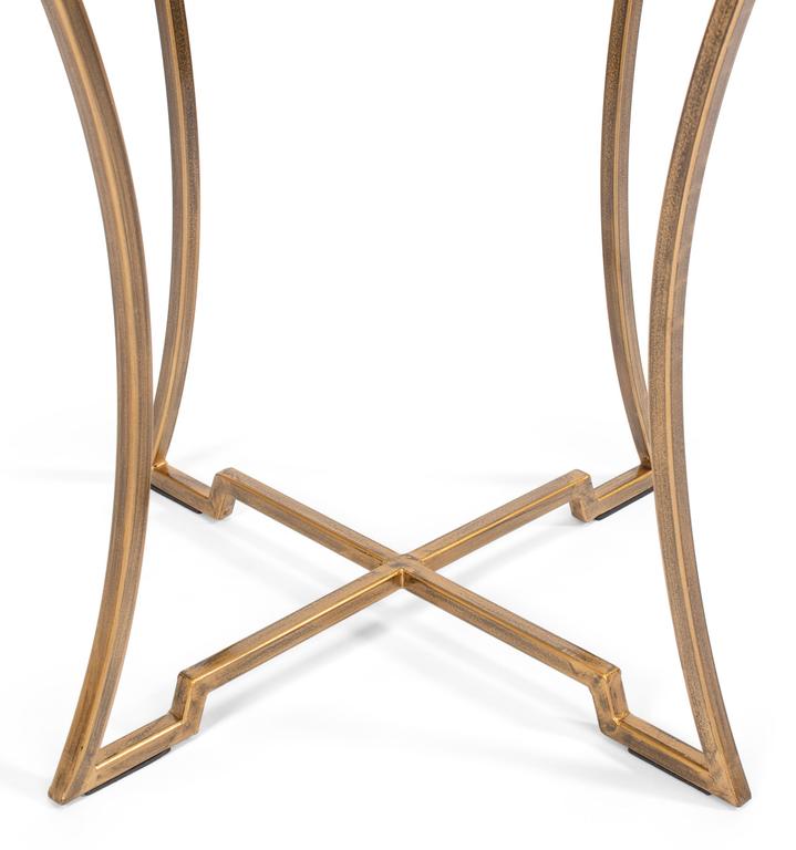 Essential Forms Gold Round Side Table