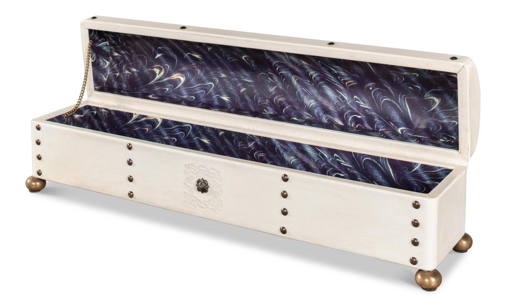 Telescope Ivory Leather Box