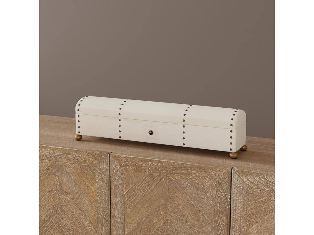 Telescope Ivory Leather Box