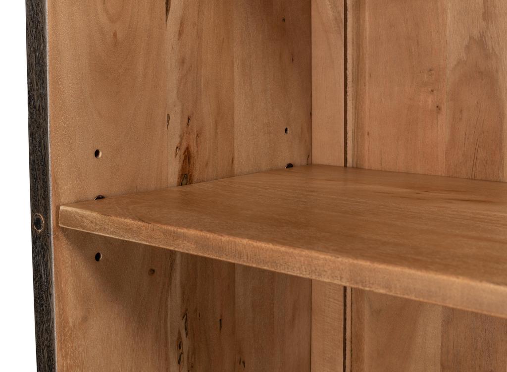 Cabinet of Curiosities Grey A Gem Of A Handle Display Cabinet Right