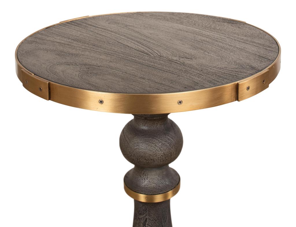 Sculpted Classics Grey Upturned Goblet Side Table