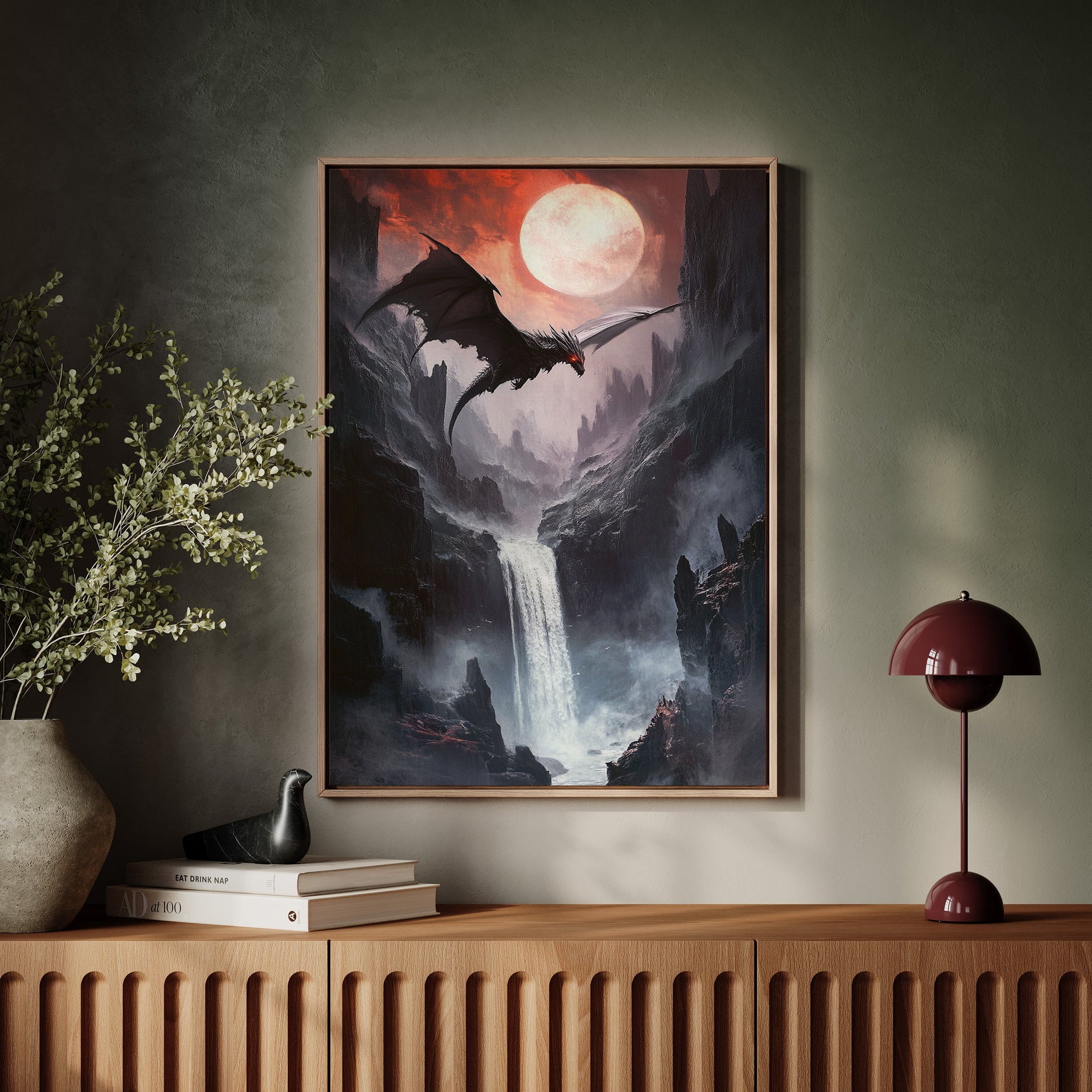 Beneath the Blood Moon's Flight