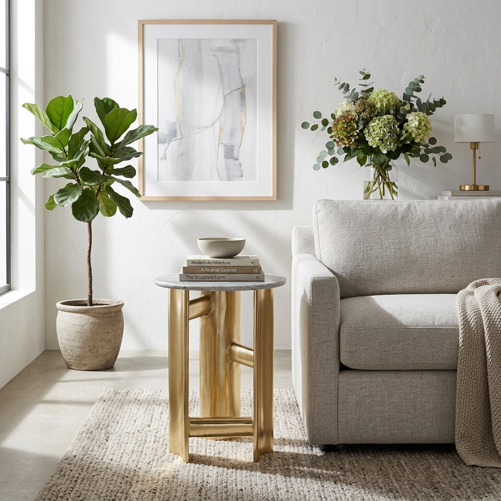 Stantonmoor Gray/Gold Table