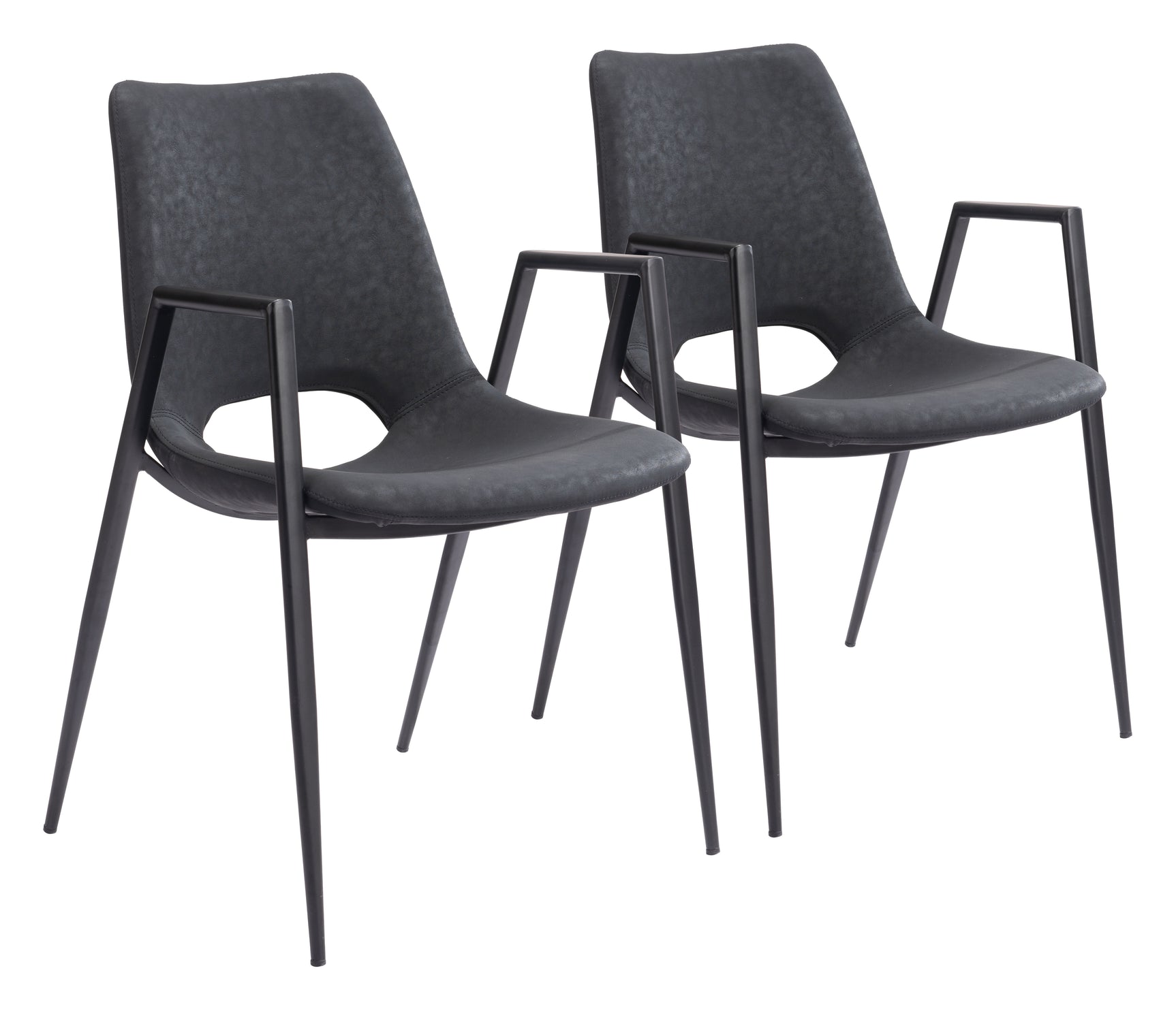 Desi Black Dining Chair (Set of 2)