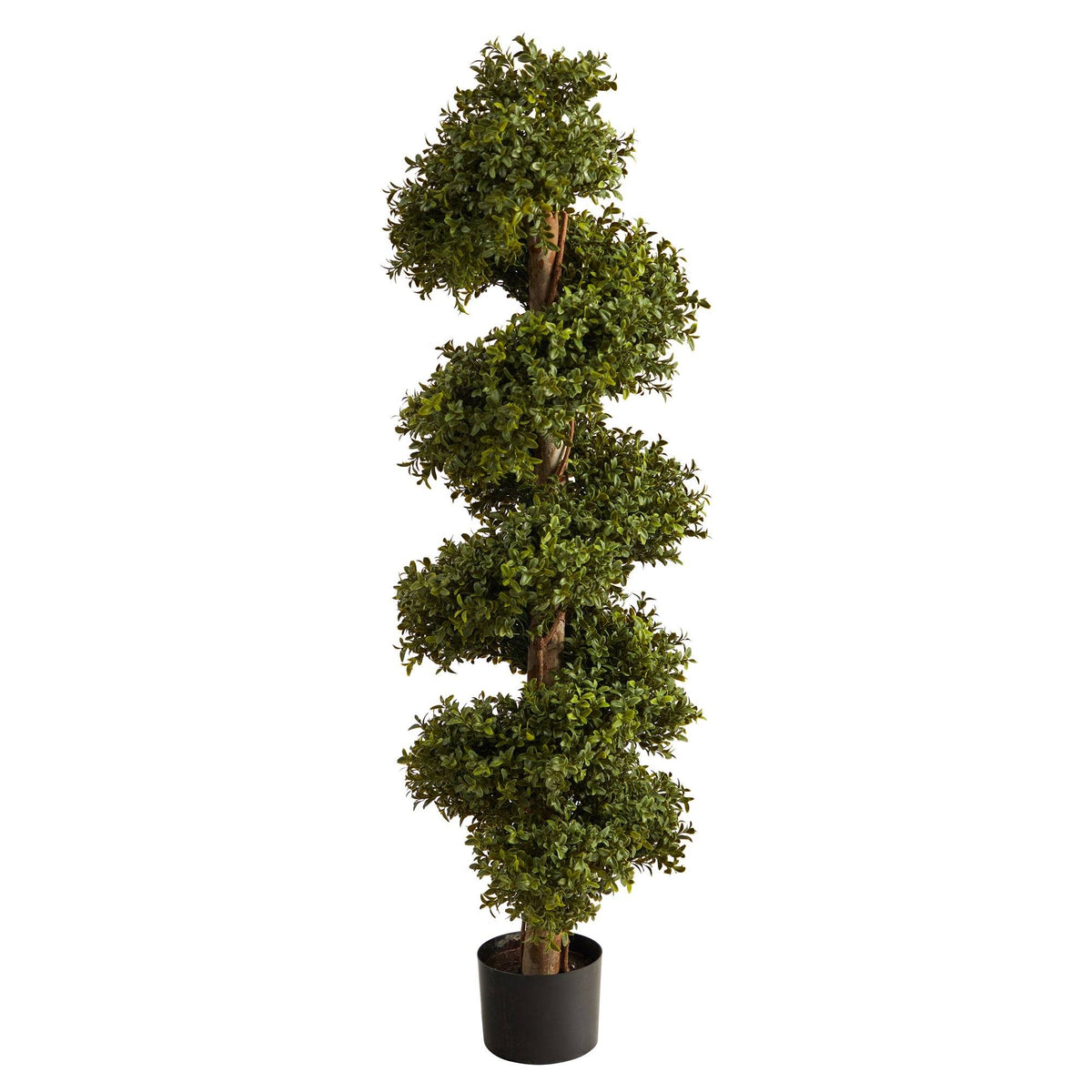 46” Boxwood Topiary Spiral Artificial Tree (Indoor/Outdoor)