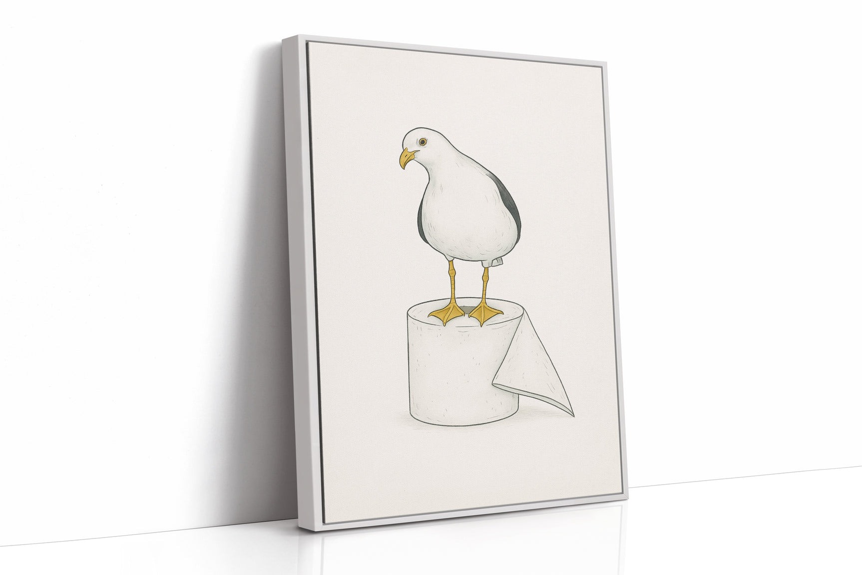 Seagull on a Toilet Roll
