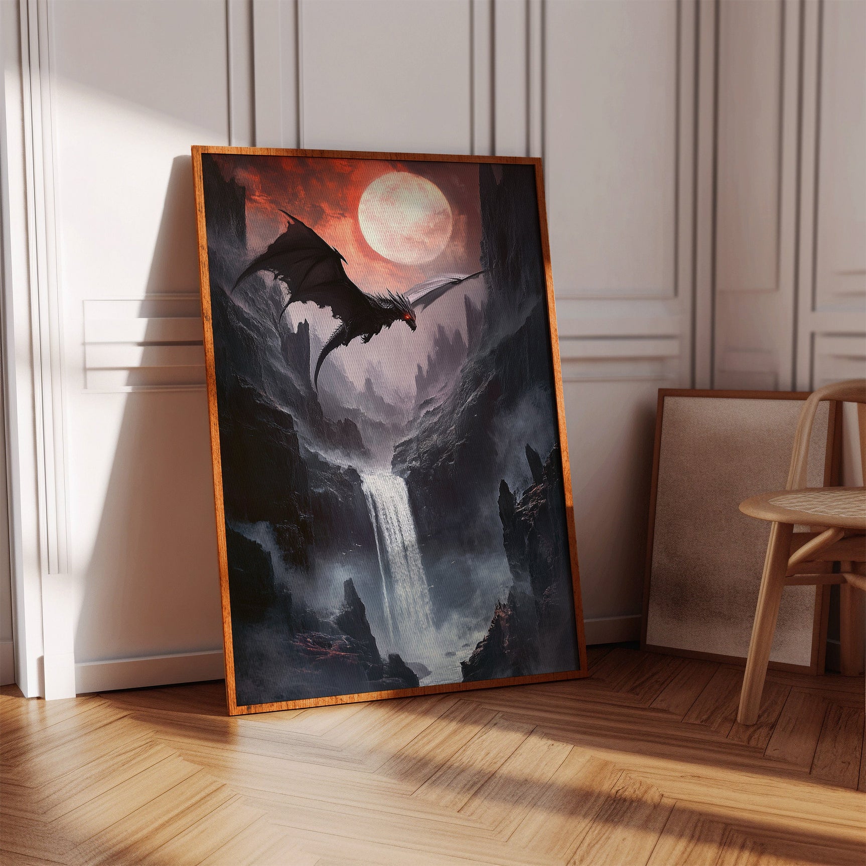 Beneath the Blood Moon's Flight