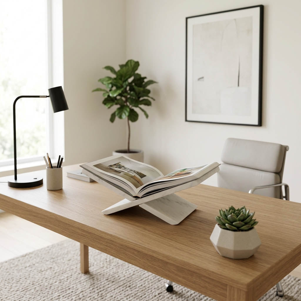 Havenrun White Bookstand