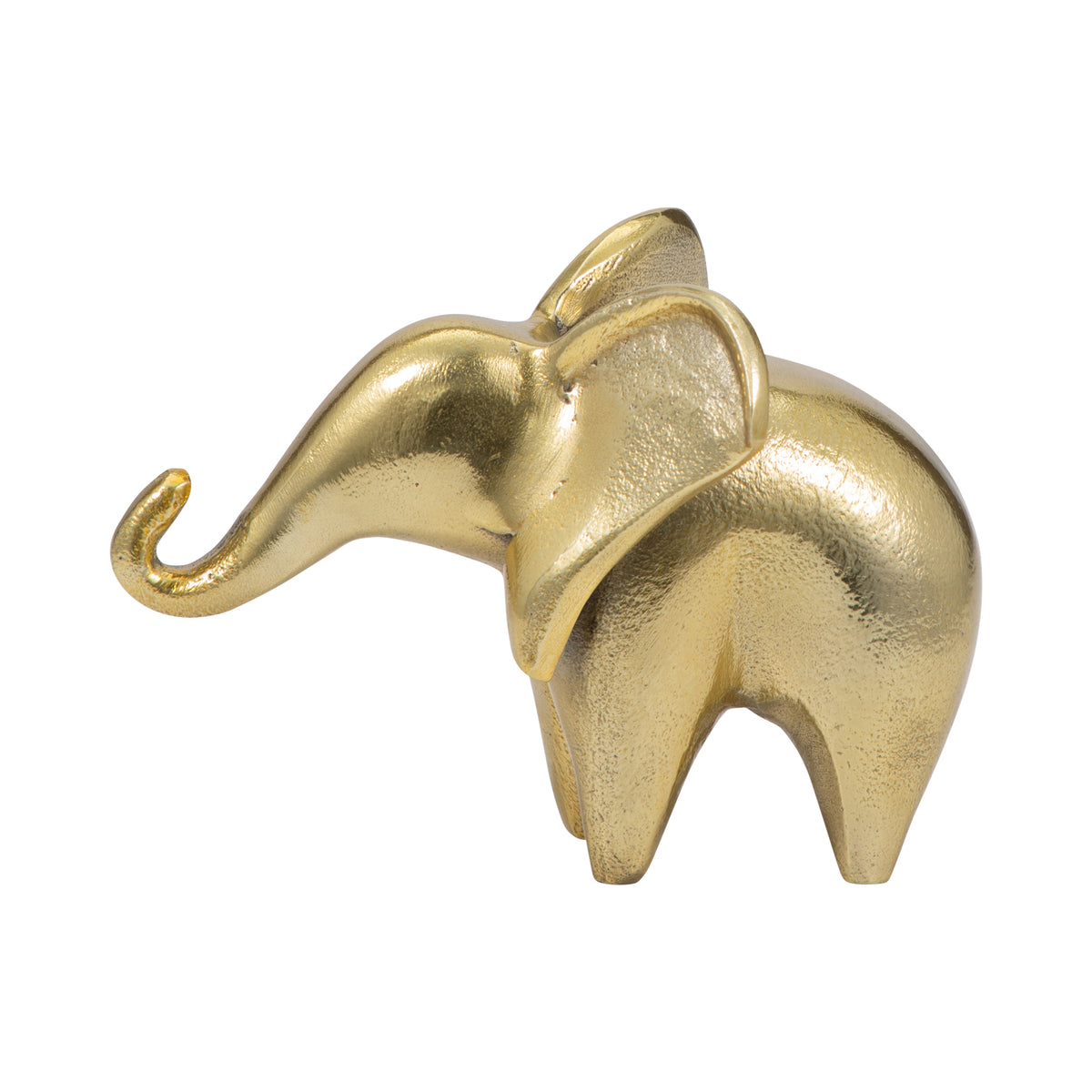 Bonilla Gold Metal Trunk Up Elephant