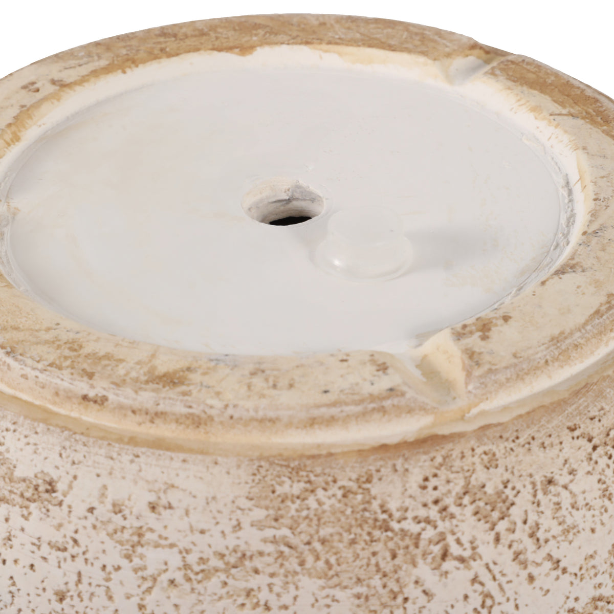 Calexico Ivory Cement Texture Resin Planters (Set of 3) - 22136EC