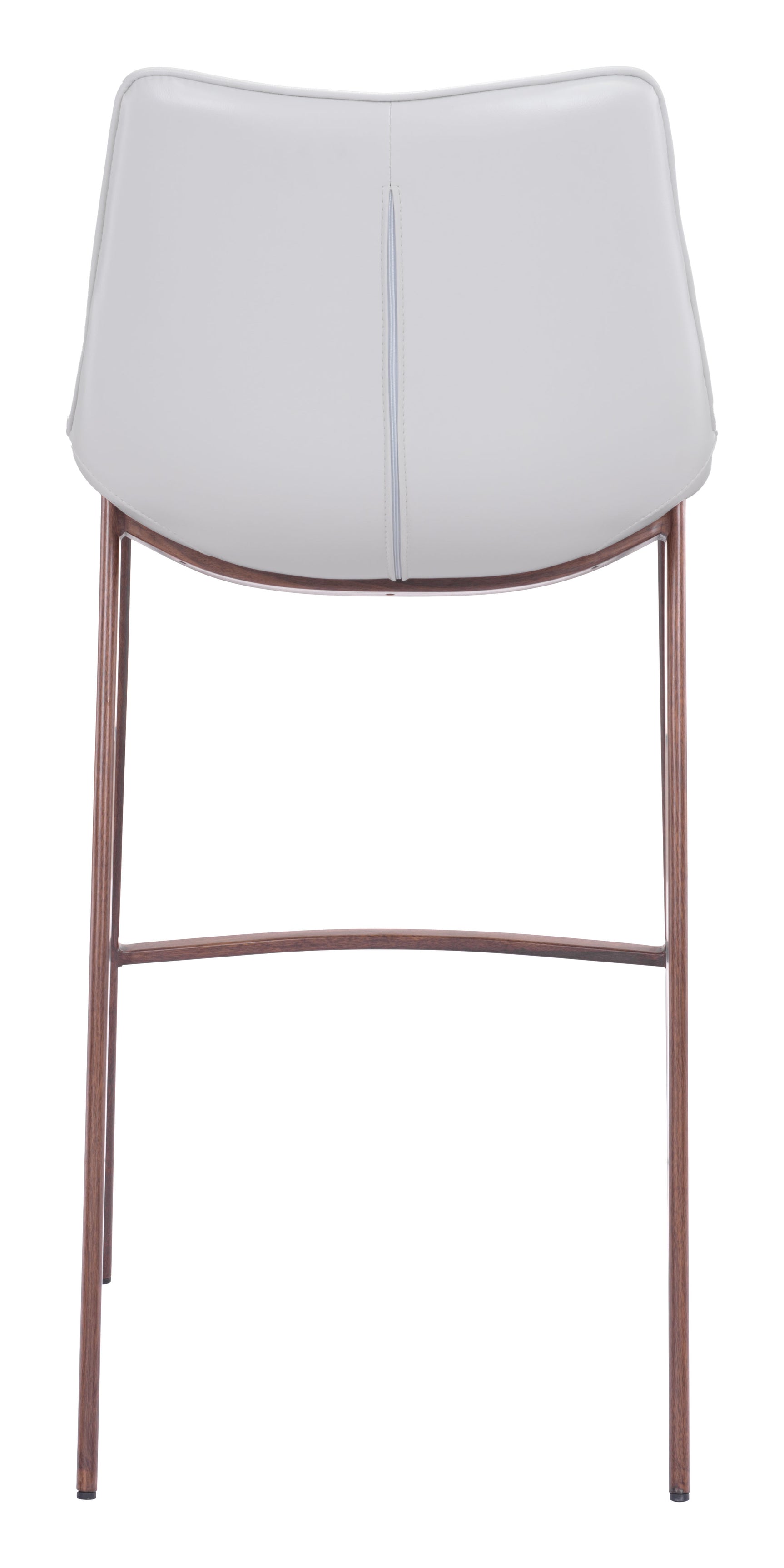 Magnus White & Walnut Barstool (Set of 2)