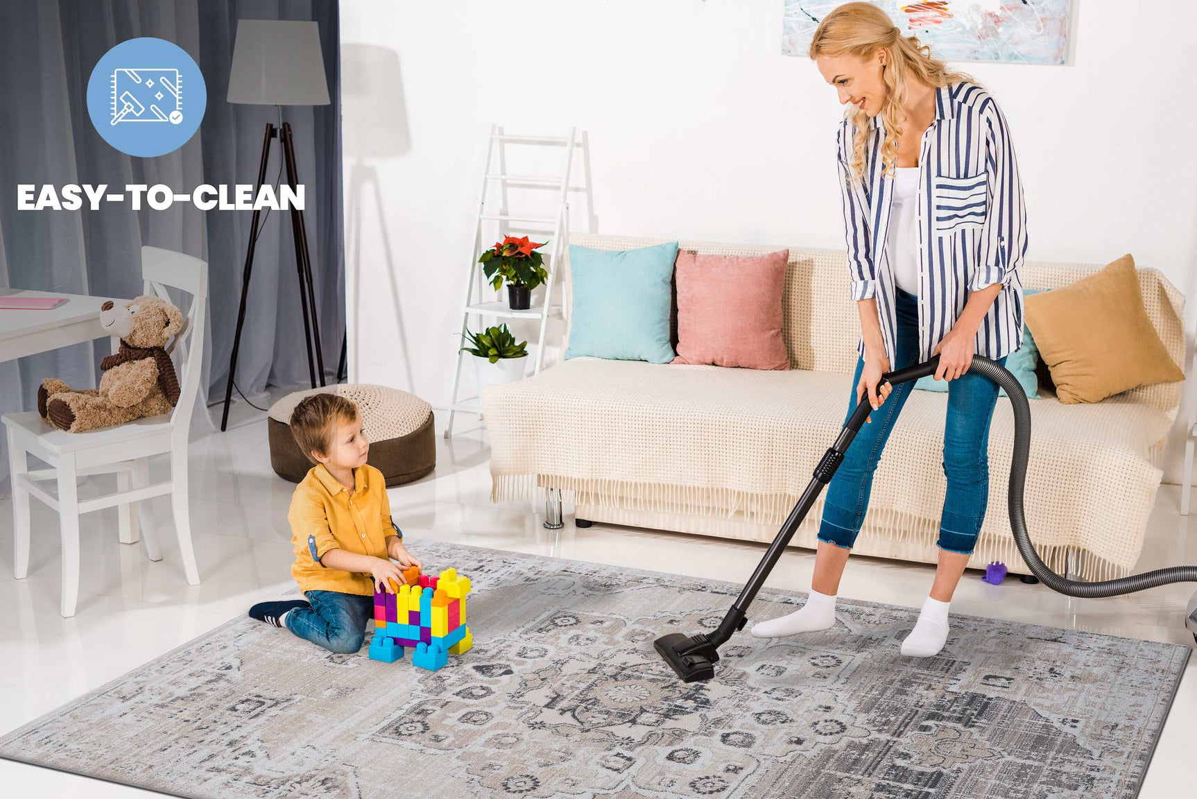 Payas Non-Shedding Indoor Area Rug 5' x 7' - Ornate Home