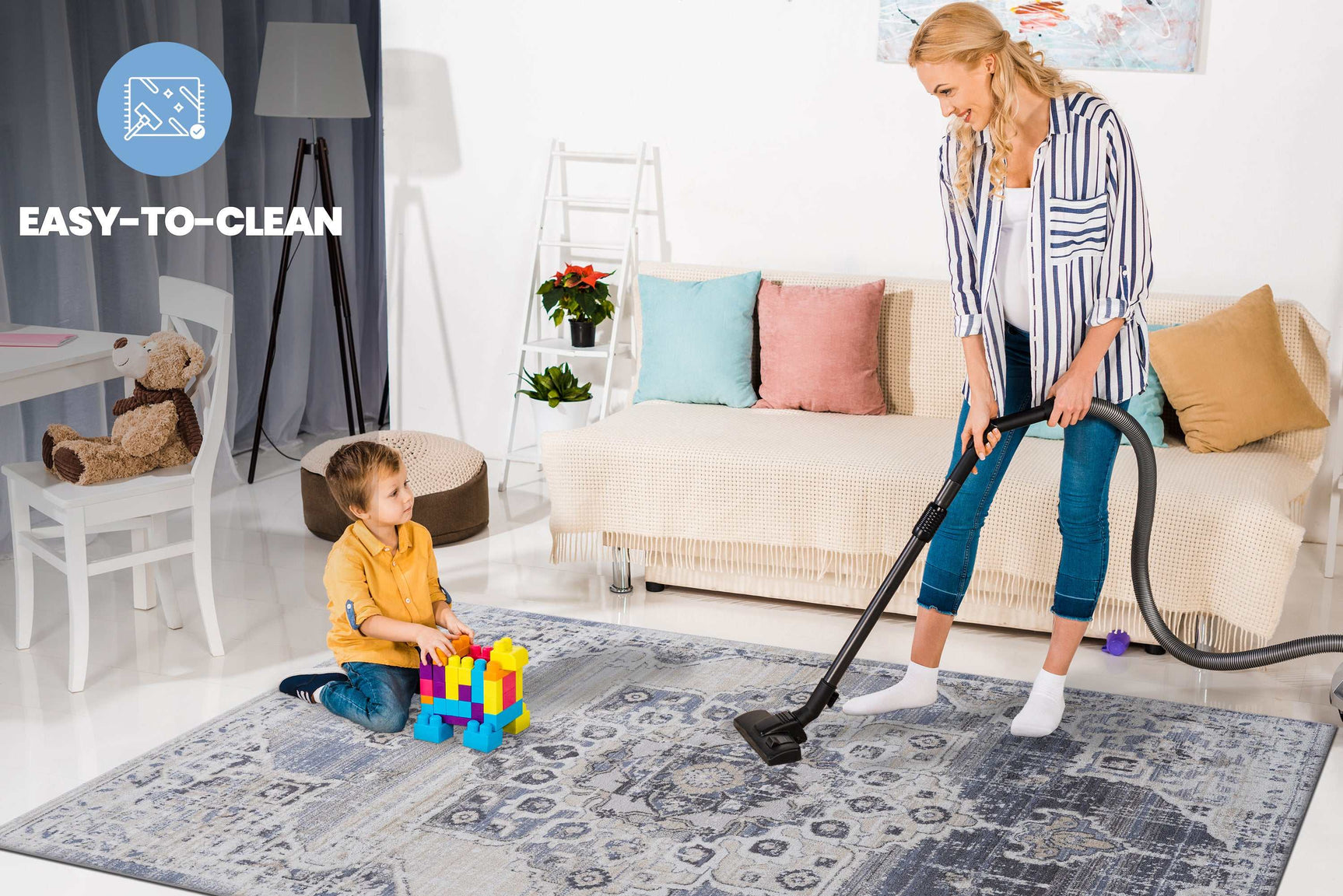 Payas Non-Shedding Indoor Area Rug 5' x 7' - Ornate Home