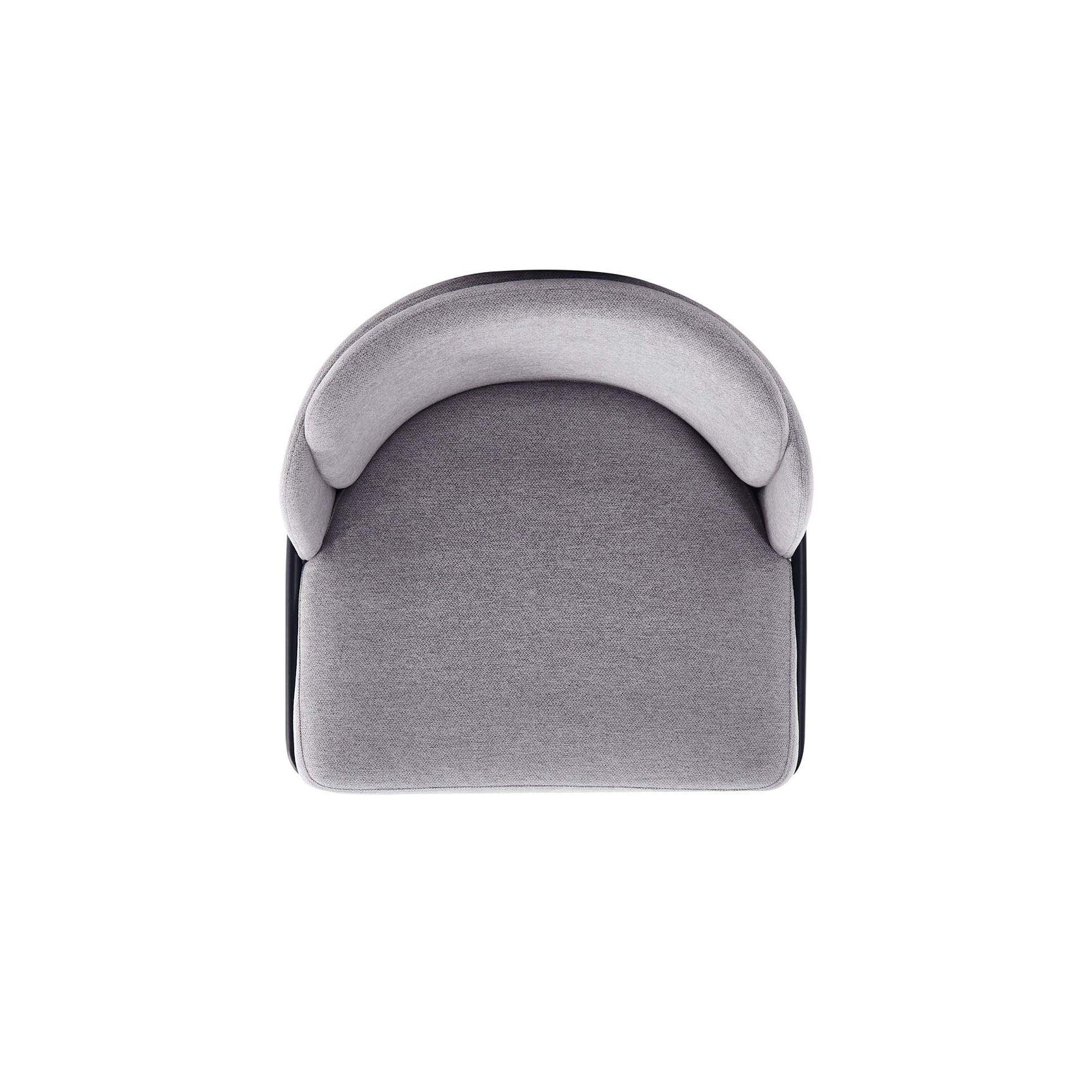 5-Piece Hathaway 47.24 Round Dining Set in Black with 4 Flor Dining Chairs in Grey - Ornate Home