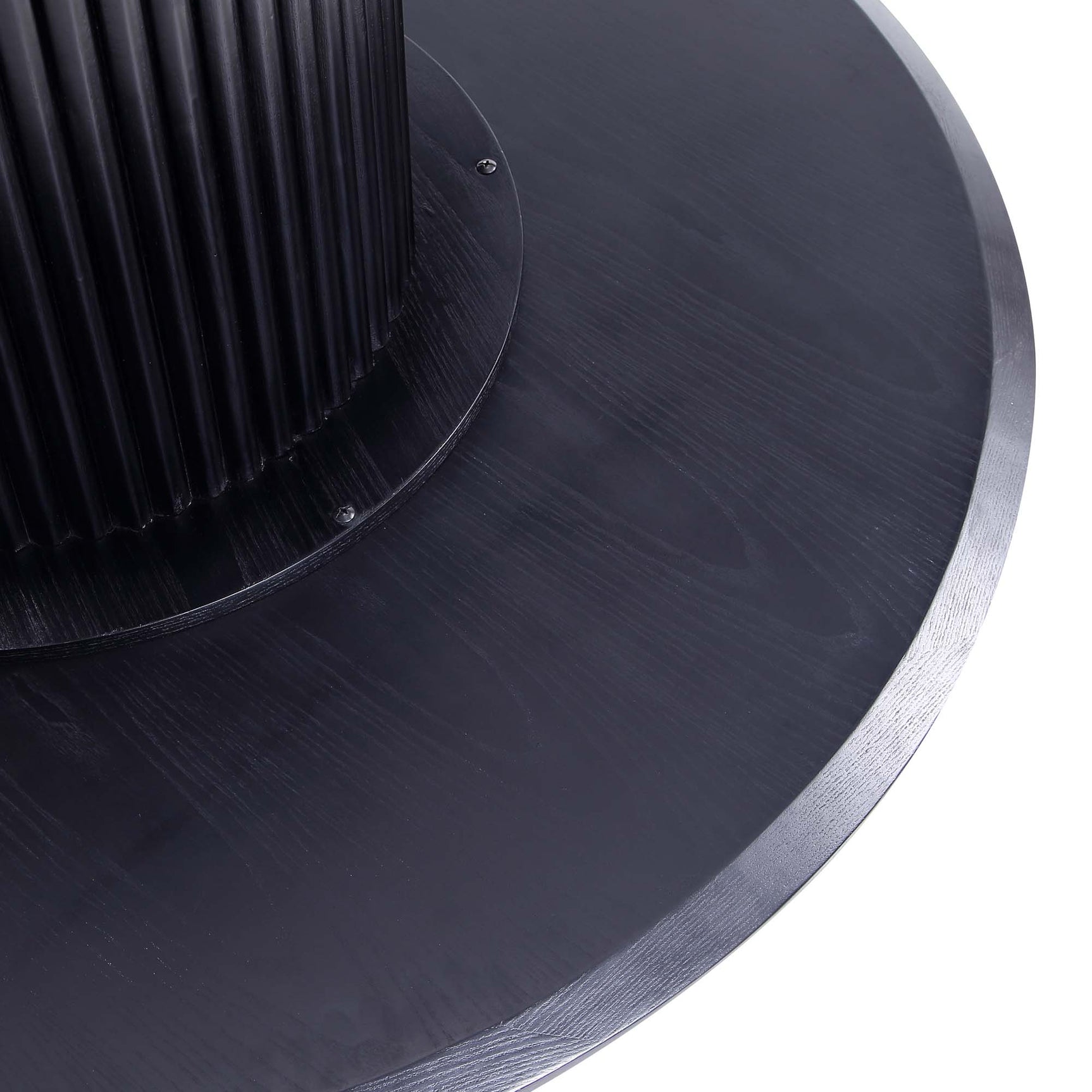 5-Piece Hathaway 47.24 Round Dining Set in Black with 4 Flor Dining Chairs in Wheat - Ornate Home