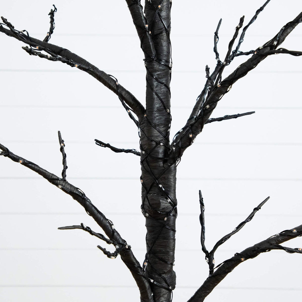 5' Pre-Lit Artificial Halloween Twig Tree with 360 Orange & Purple LED Lights