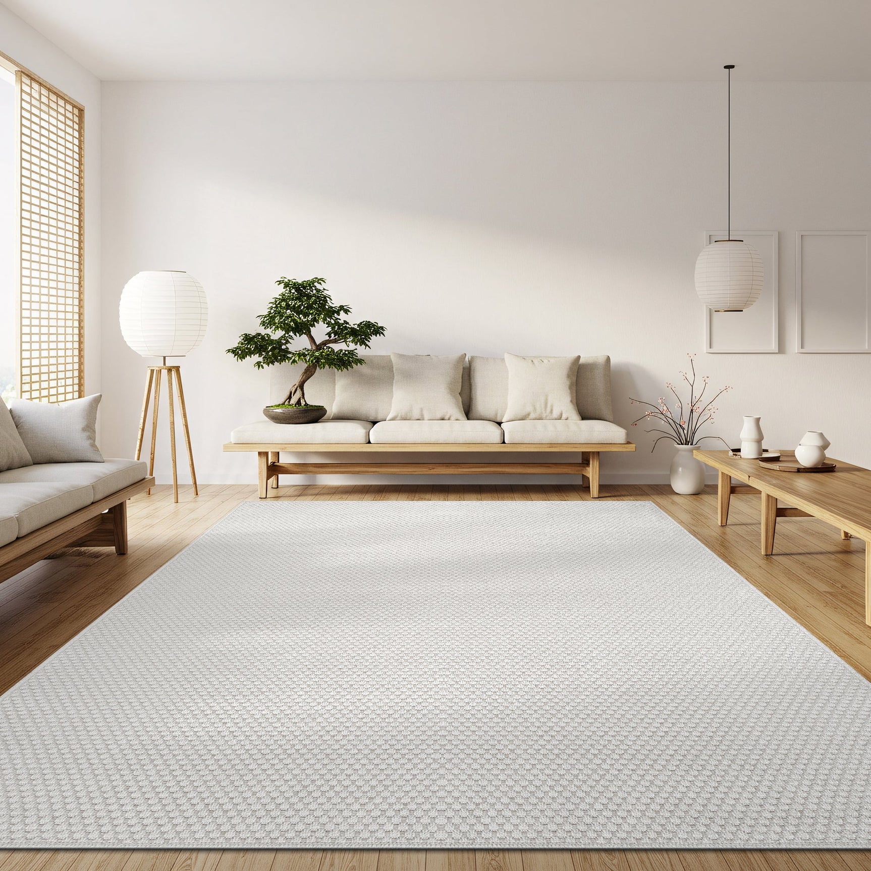 Jorena Bone Jute-Look Rug | Washable Area Rug