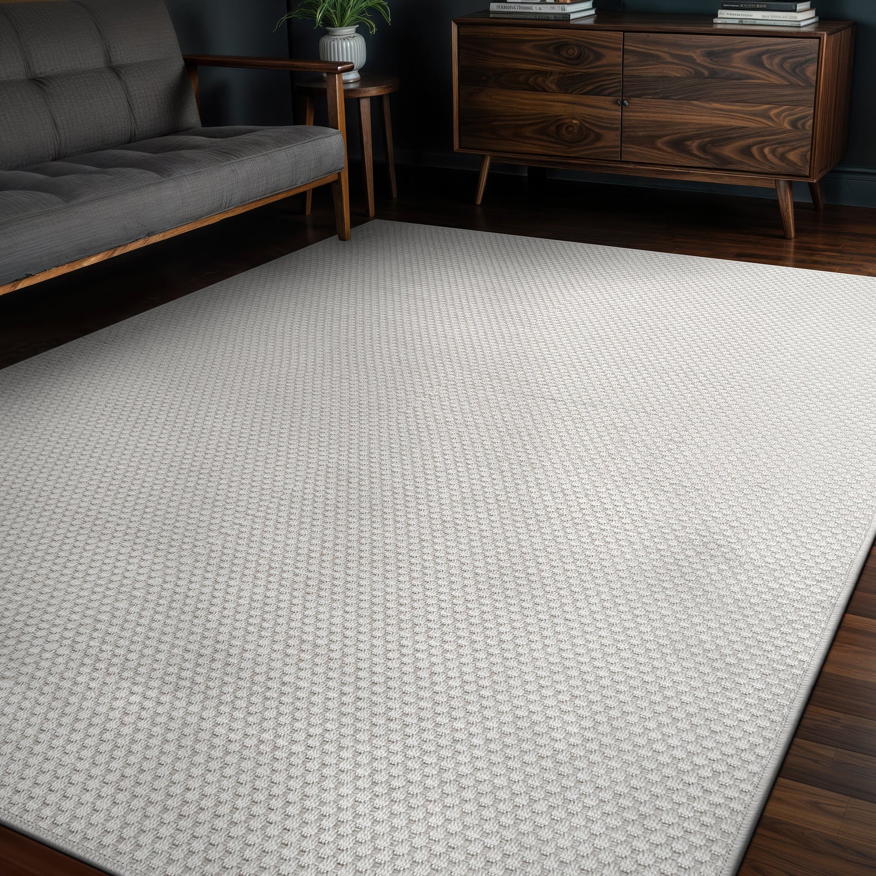 Jorena Bone Jute-Look Rug | Washable Area Rug
