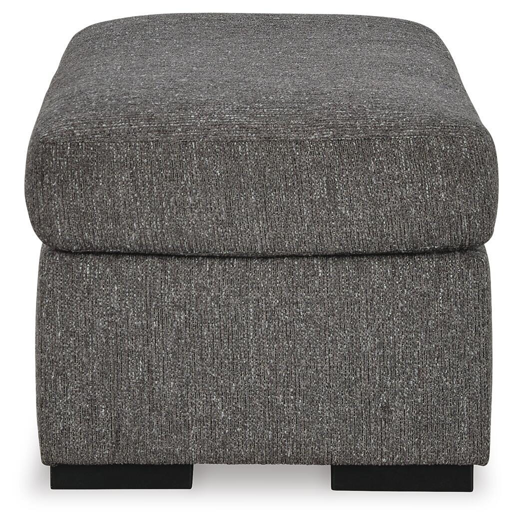 Gardiner Pewter Oversized Chair and Ottoman