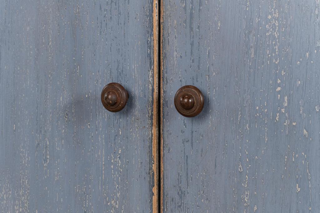 Columns Bowfront Blue Sideboard