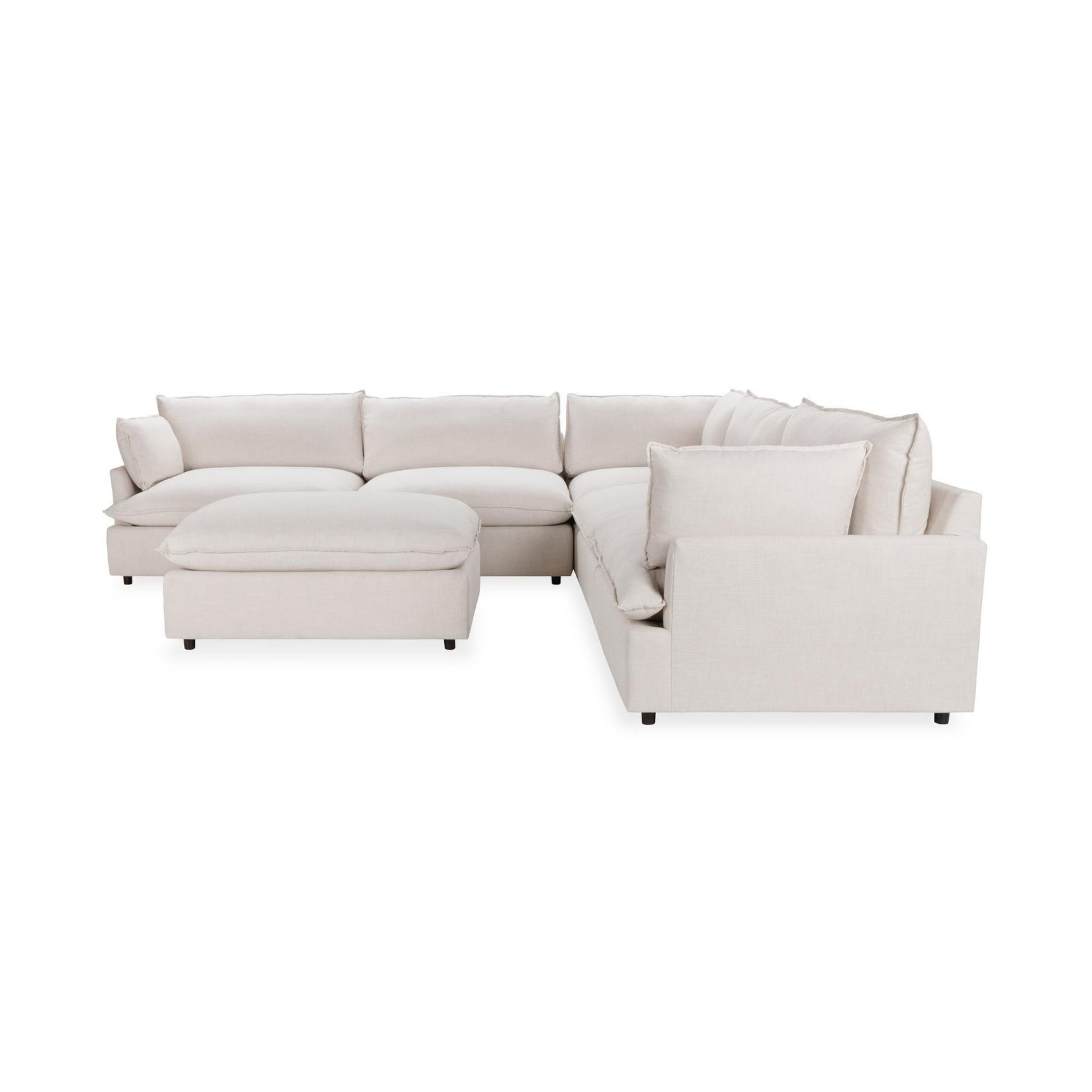 Caplan 6 Piece Sectional with Ottoman