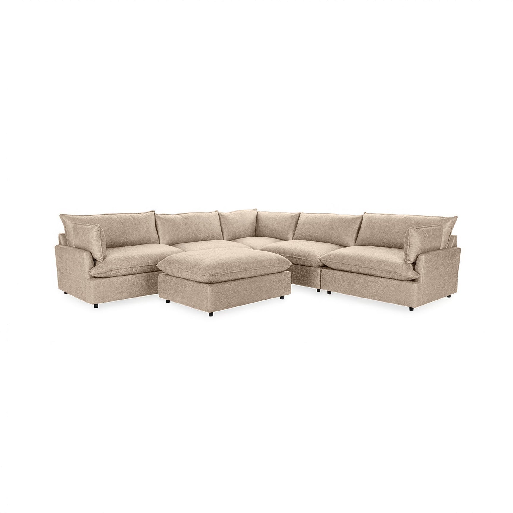 Caplan 6 Piece Sectional with Ottoman