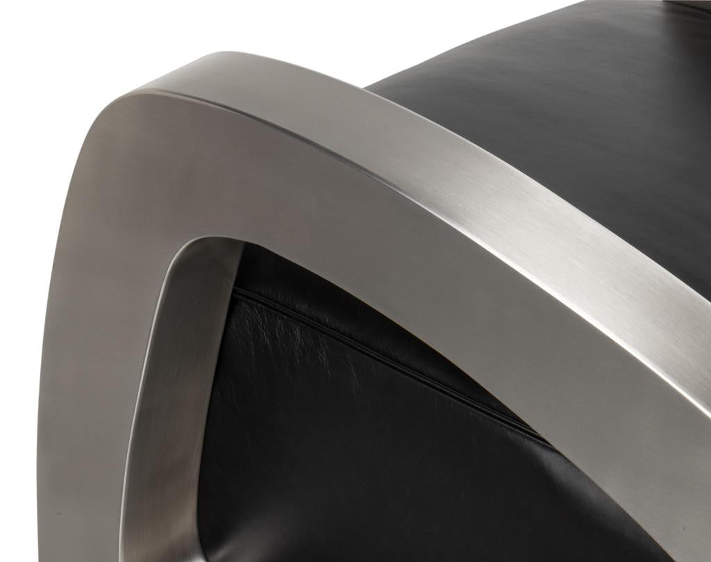 Carlisle Black Leather Armchair