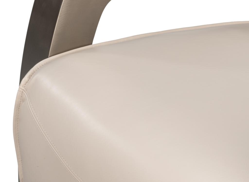 Carlisle White Leather Armchair