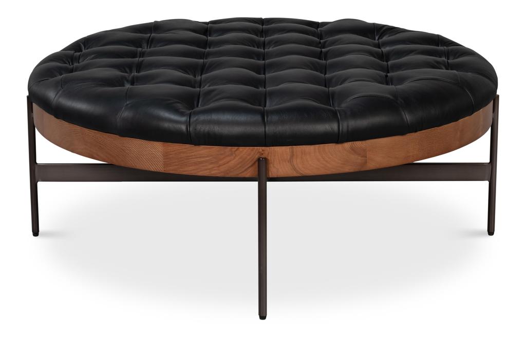 Corbet Black Cocktail Ottoman