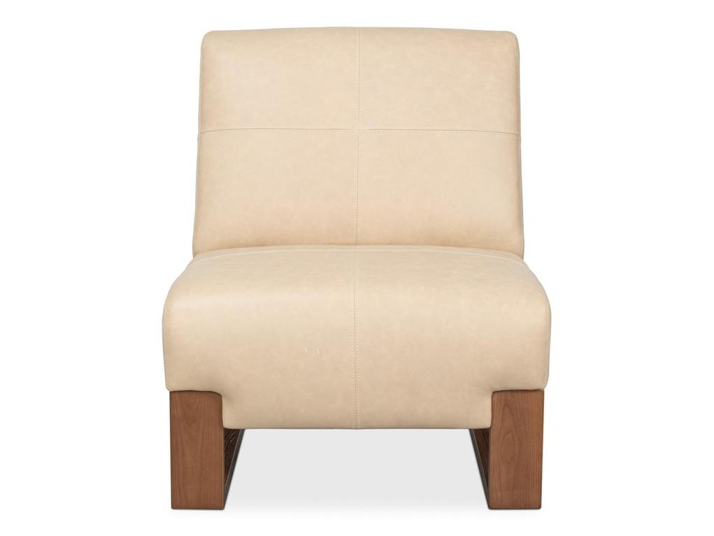 Wylam White Leather Chair