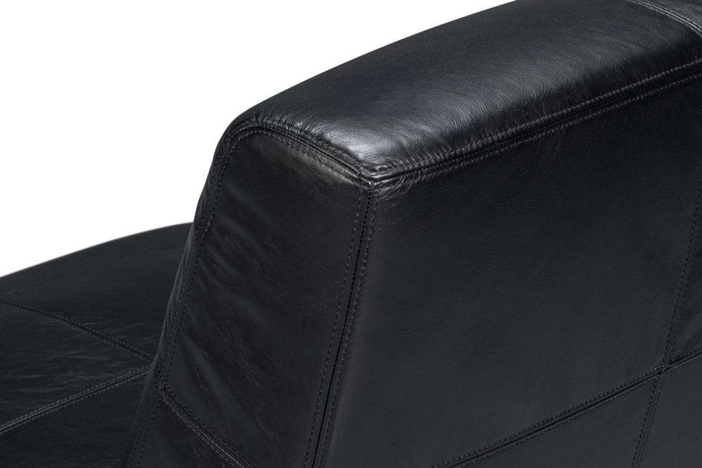 Wylam Black Leather Chair
