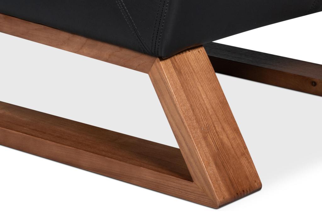 Wylam Black Leather Chair